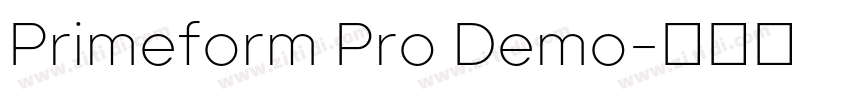 Primeform Pro Demo字体转换